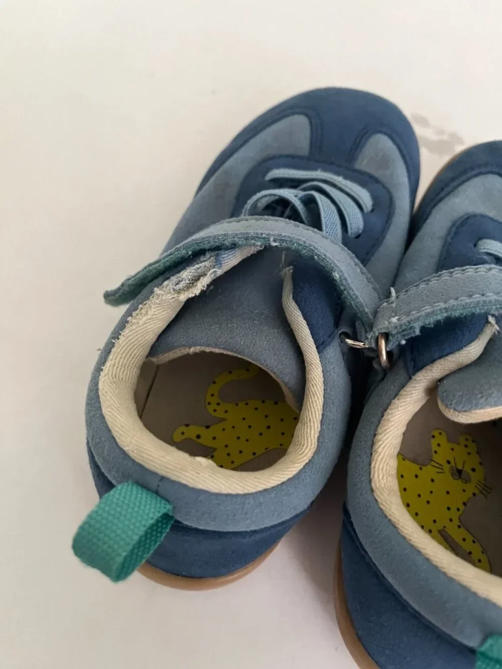 Ten Little Kids Retro Suede Sneakers Blue Toddler Size 11